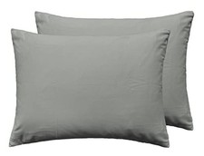 Soft 100 Cotton Zipper Pillowcases, Cozy and Lightweight King Light Grey