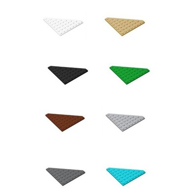 10x 30504 Wedge Plate 8x8 Cut Corner & Parts 100% Compatibe Good Quality