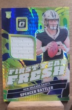 2024 Panini Donruss Optic - First Year Fresh Spencer Rattler #FYF-SRR Blue Hyper