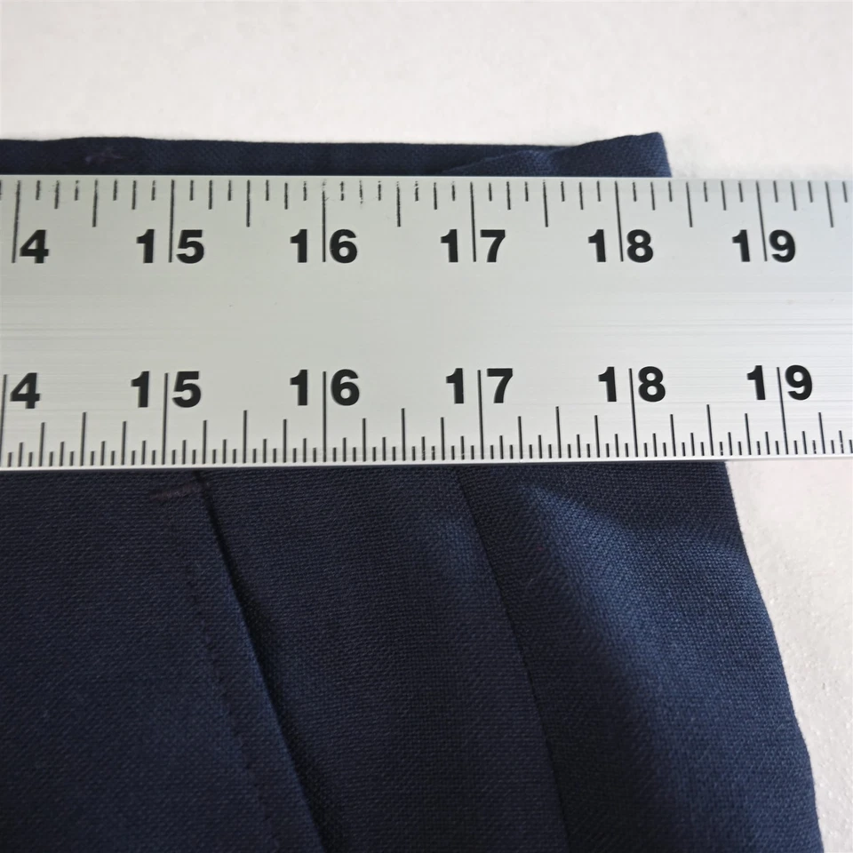 Vtg Jack Nichlaus Tournament 36x30 Navy Blue Bootcut 80s Slacks Mens Golf Pants - Image 2 of 4