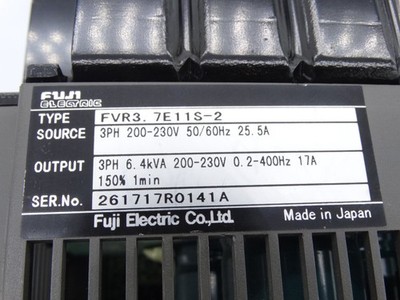 FUJI ELECTRIC FVR3.7E11S-2 DRIVE