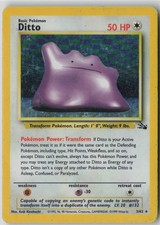 Wizards of the Coast Pokemon TCG Ditto 3/62 Fossil Holo Rare Unlimited 1999 on eBay