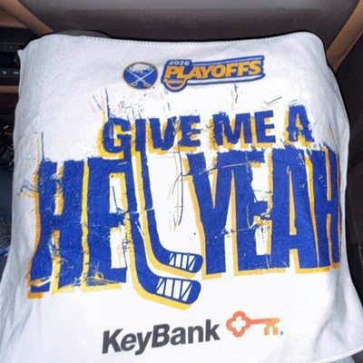 Buffalo Sabres ''Give Me a Hell Yeah  Towel - Stanley Cup Playoffs NHL Hockey