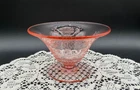Vintage Elegant Depression Glass Tiffin Flanders Pattern Pink Compote