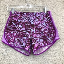 Nike Shorts Extra Large Youth Purple Dri Fit Swoosh High Rise Abstract Girls XL