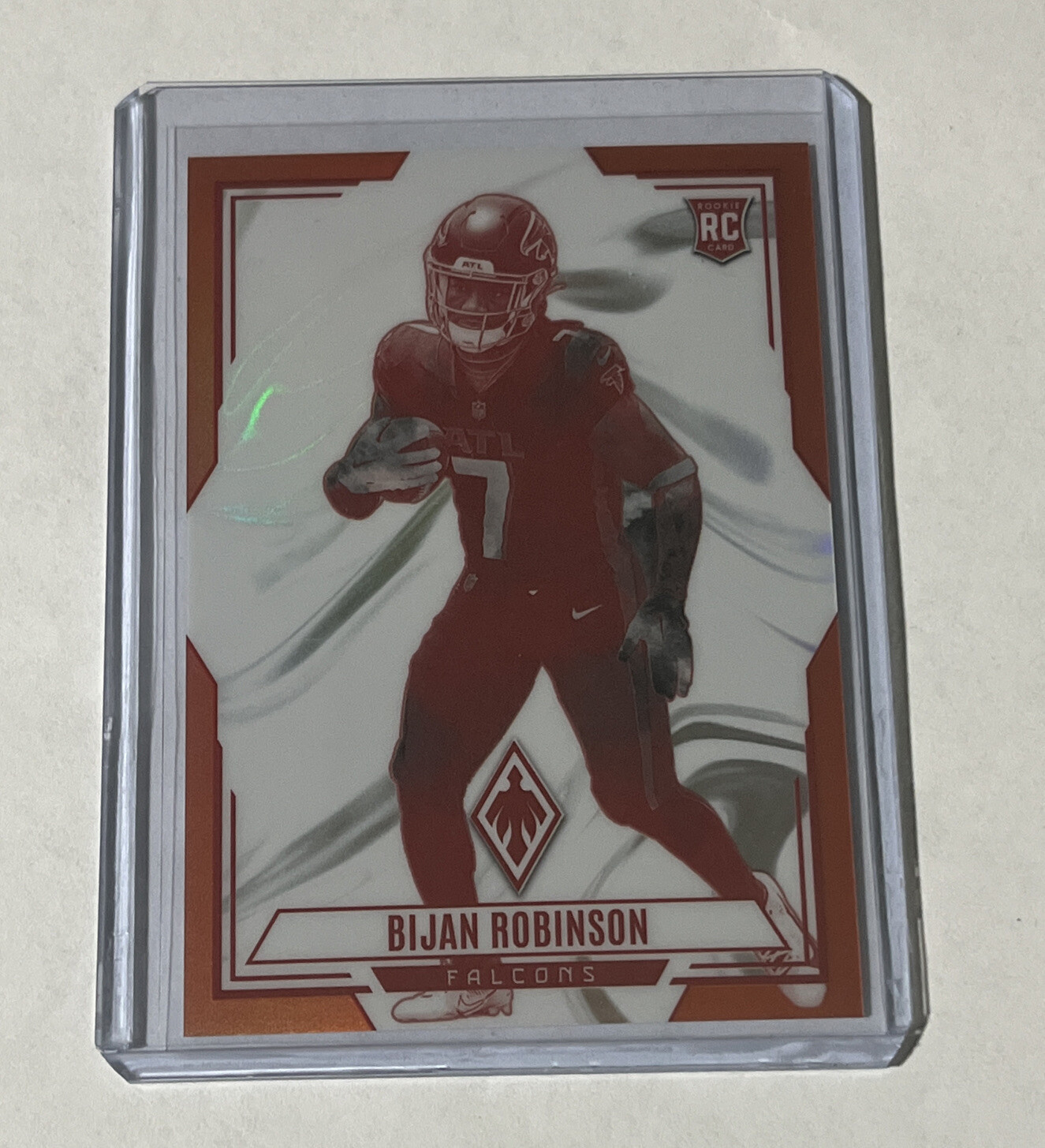 2023 Panini Phoenix Bijan Robinson Contours Orange /99 RC #CON-18 FALCONS