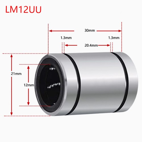 Linear Ball Bearing LM 3/4/5/6/8-20 UU Bushing Bearings With Seal for CNC Shaft - Picture 13 of 16