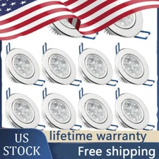 4/10PC 3W/5W LED Downlight Dimmable Spotlight Panel Light LED Ceiling Light