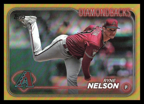 2024 Topps Series 1 Ryne Nelson #325 Jumbo Box Gold Foil Diamondbacks