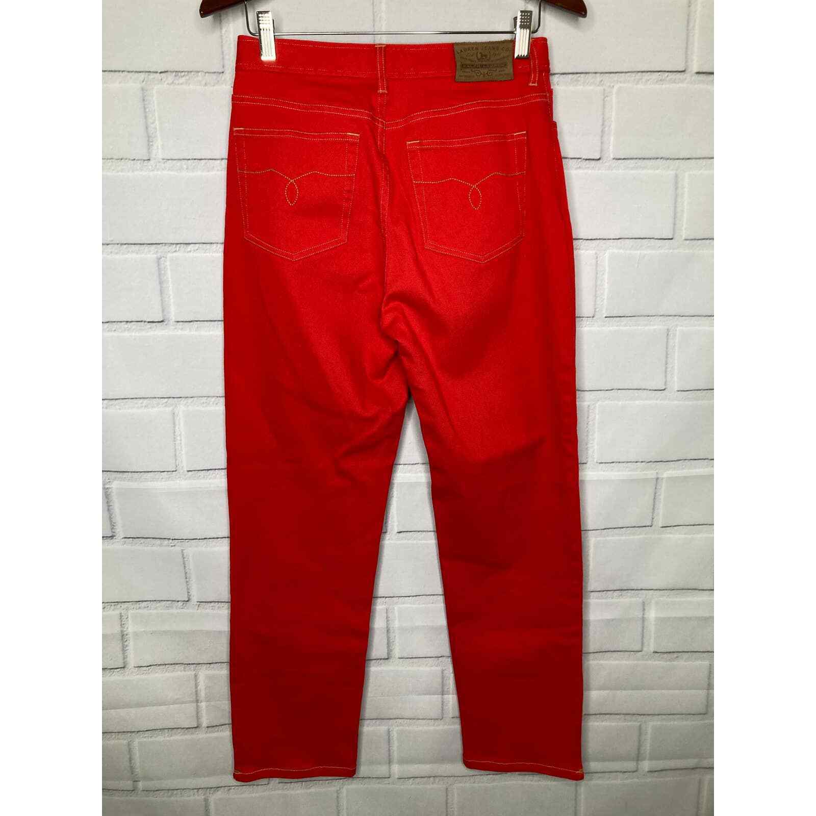 Lauren Jeans Co. Ralph Lauren Red Tapered Jeans size 6