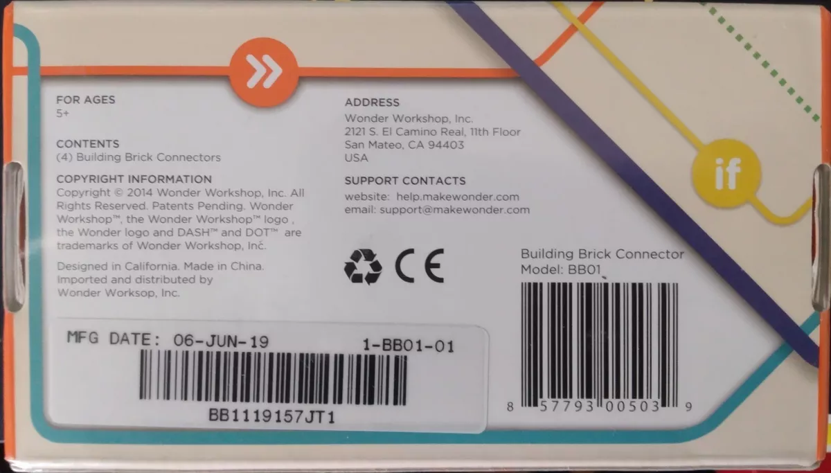 Dash building store brick connectors