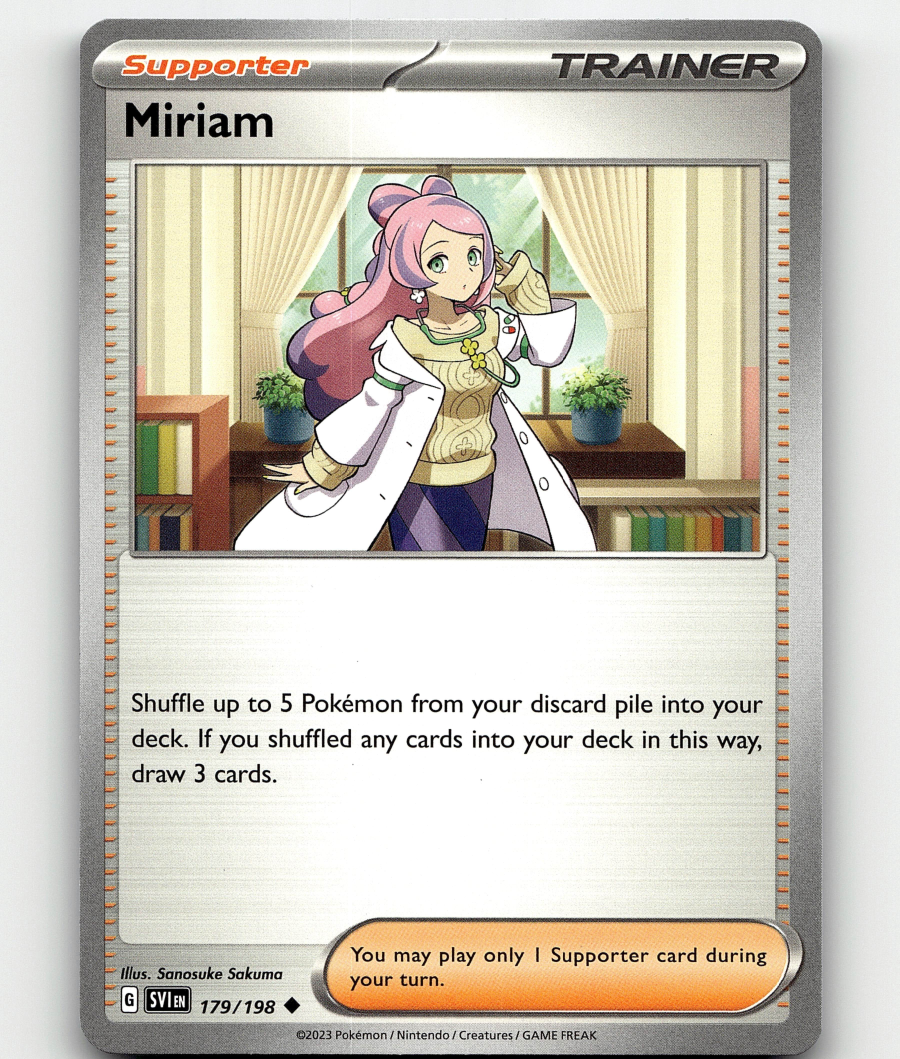 Pokemon Miriam 179/198 Scarlet & Violet Base Set NM/M | eBay