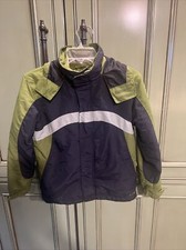 Kids LLBean Green Blue Ski Jacket Size 10-12