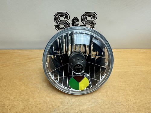 Genuine Harley-Davidson Headlight Insert H4 5 3/4" LH Dip England 68335-05A - Picture 2 of 4