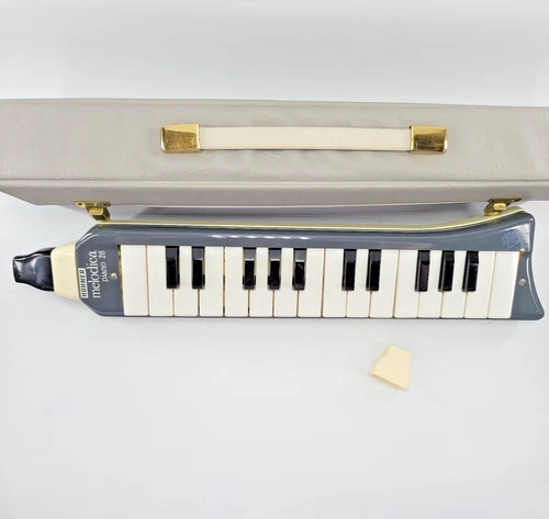 1950s Hohner Melodica Piano 26 w Original Case, Instructions, and 2 Mouthpieces