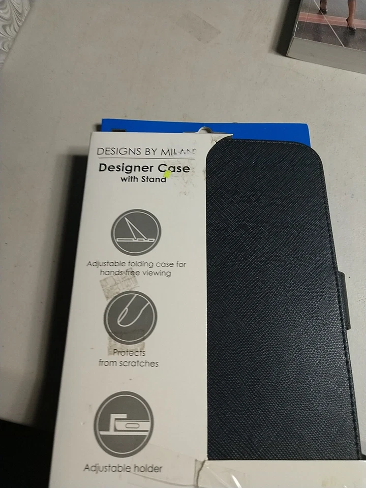 Designer IPad Case W/ Stand By Milan Black For Use w/ Most 7" - 8" Tablets - Image 2 of 4