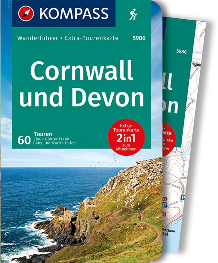 Thumbnail - Kompass Wanderführer 5986 Cornwall Und Devon | 2019 | Deutsch