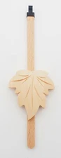 UNFINISHED Cuckoo Clock Pendulum 2.5" Maple Leaf Style NEW German Made 7 1/2"