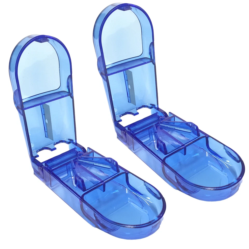 Doppelpack - Medisure Gesundheitswesen Medikamententisch Aufbewahrung Pille Splitter Brecher