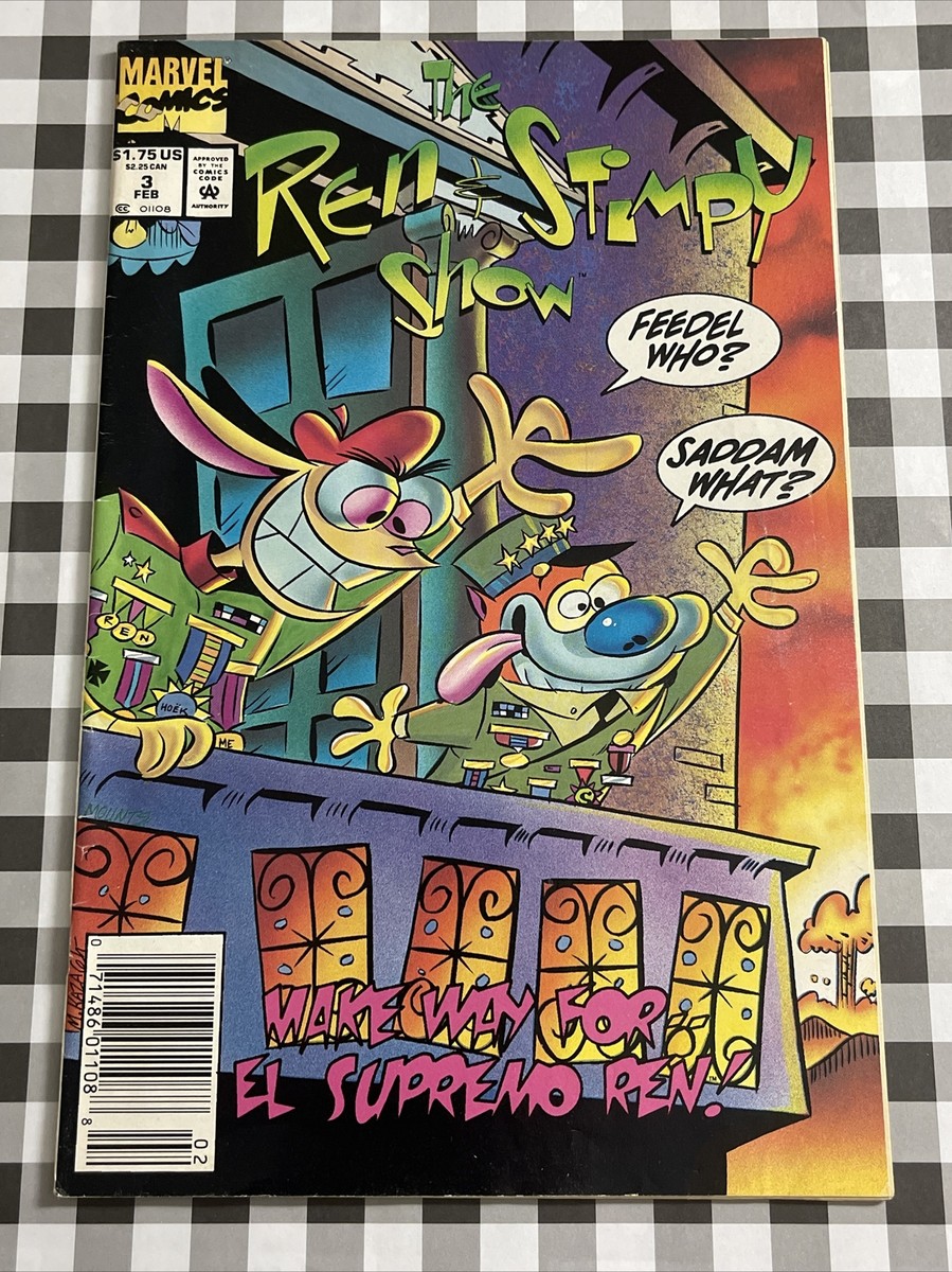 THE REN & STIMPY SHOW #3 KAZALEH SADDAM FIDEL CASTRO DICTATOR 1993