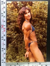 ANNETA BRANDT 1980s Vintage Female Bodybuilding Muscle Woman Found Photo #24