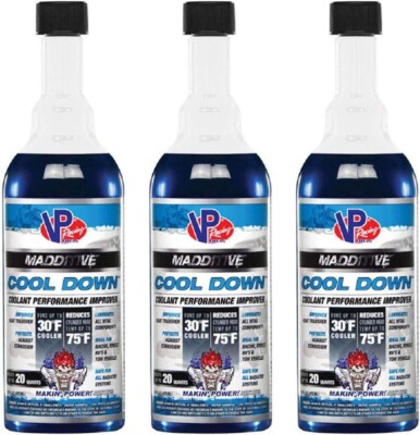 (3 PACK) VP Racing Madditive Cool Down 2085 16oz Radiator Temperature Decrease