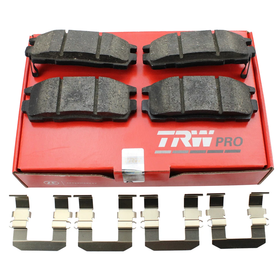 Juego de clips de pastillas de freno traseras de cerámica TRW Pro para Chevrolet GMC Pontiac Saturn Suzuki Foto 4 de 4