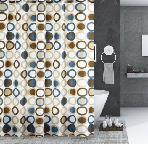 1PC NEW BATHROOM BATH FABRIC SHOWER CURTAIN 70" X 72" WITH HOOKS READY TO HANG - Picture 18 of 25