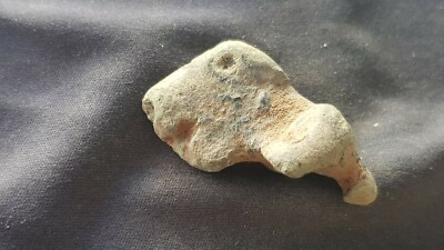 Außergewöhnliches sehr seltenes römisches Hundeschlüsselende aus Bronze. Bitte Beschreibung lesen. L126g