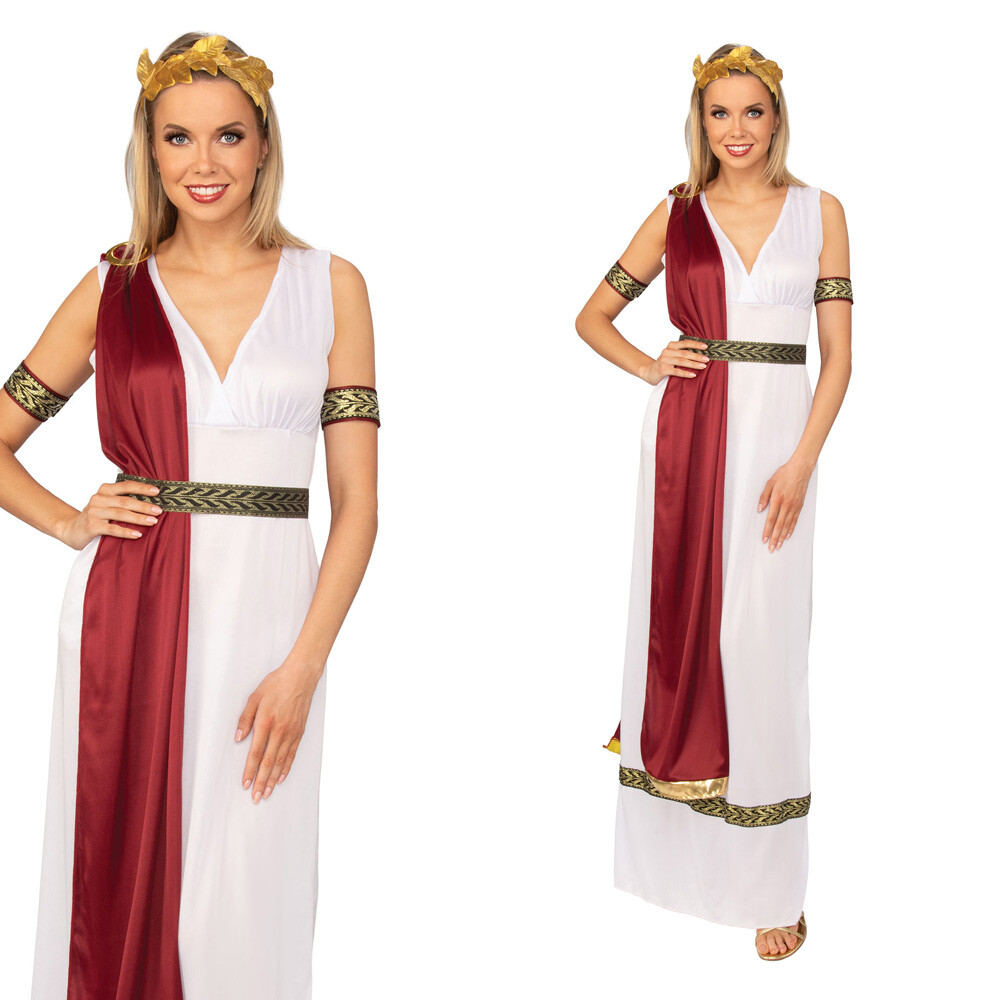 Greek Goddess Costume Ancient World Toga Roman Greek Fancy Dress Outfit |  eBay