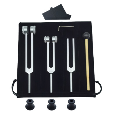 Tuning Fork Set For Medical Sound Healing Therapy DNA Repair 128Hz 256Hz 512Hz