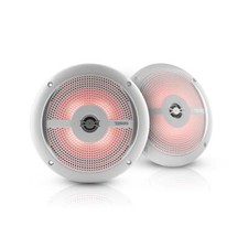 DS18 NXL-6SL/WH 6-1/2" Hydro 2-Way Coaxial Marine Speaker Pair with RBG LEDs Whi