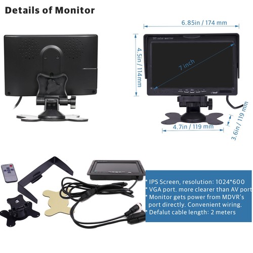 1080P 4CH GPS WIFI 2TB HDD Car DVR MDVR IR Camera Realtime Monitor on PC Phone - Picture 4 of 8