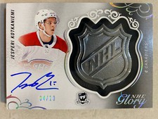 2018-19 The Cup Kesperi Kotkaniemi ROOKIE NHL GLORY AUTO SHIELD RC #G-JK  04/10