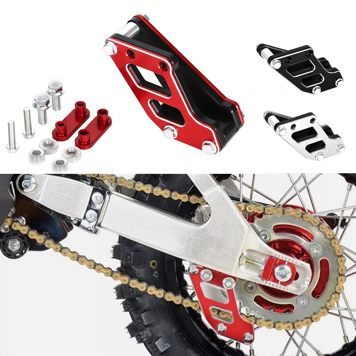 For HONDA CRF110F XR50R CRF50F 3D CNC Engraving Rear Chain Guide
