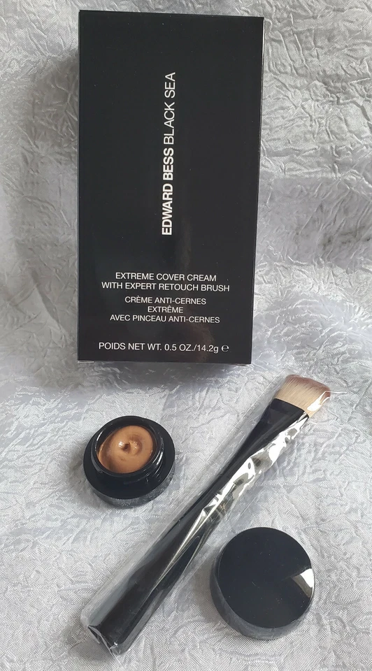Edward Bess BLACK SEA EXTREME COVER Concealer CREAM Makeup DEEP Coverup Brush - Изображение 2 из 4
