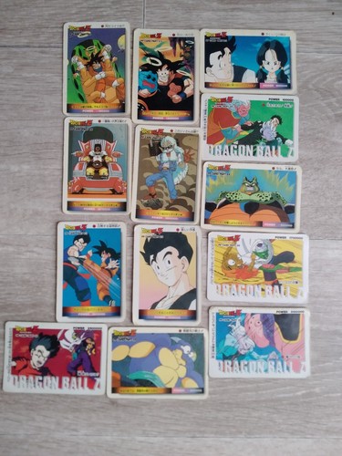 dragon ball z pp card part lot 13 cartes dbz be power ancien bandai ...