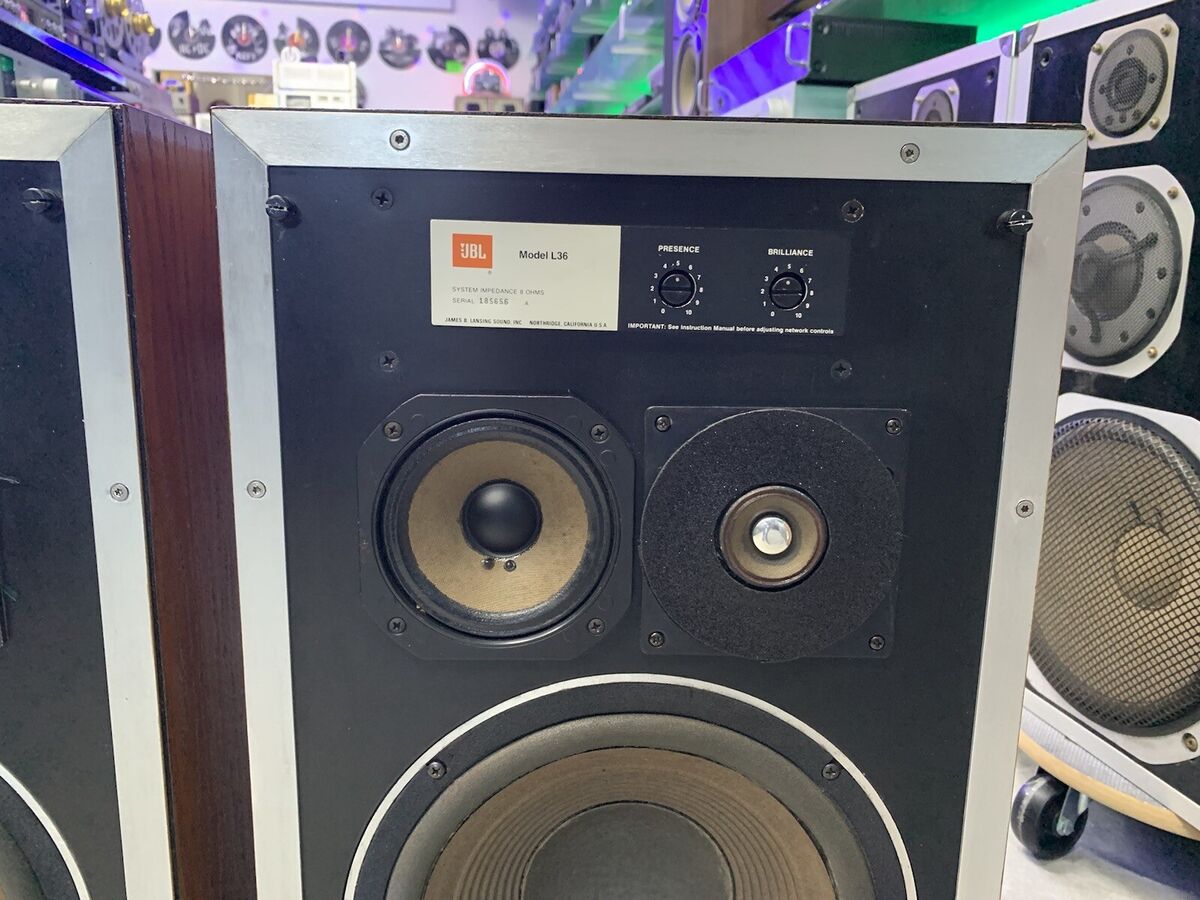 JBL L 36 DECADE LEGENDARY Monitor Speakers Vintage 1978 WORK JBL L 36 DECADE LEGENDARY Monitor Speakers Vintage 1978 WORK