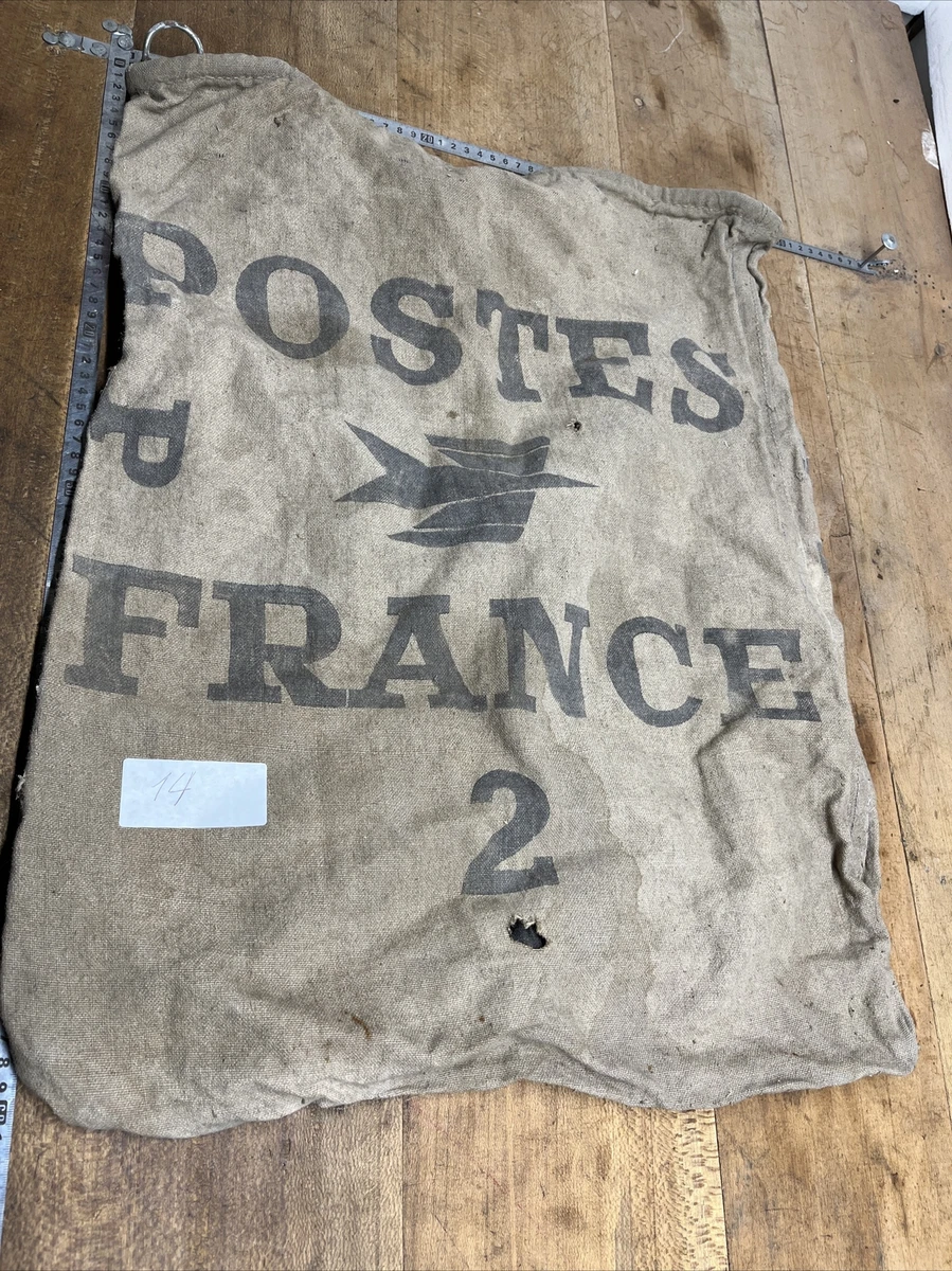 N.14 SAC postale POSTES FRANCE toile de jute d co vintage eBay