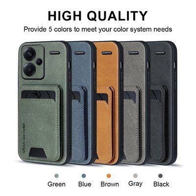 For Xiaomi Redmi Note 13 Pro Plus Detachable Card PU Leather Wallet Magnet Case