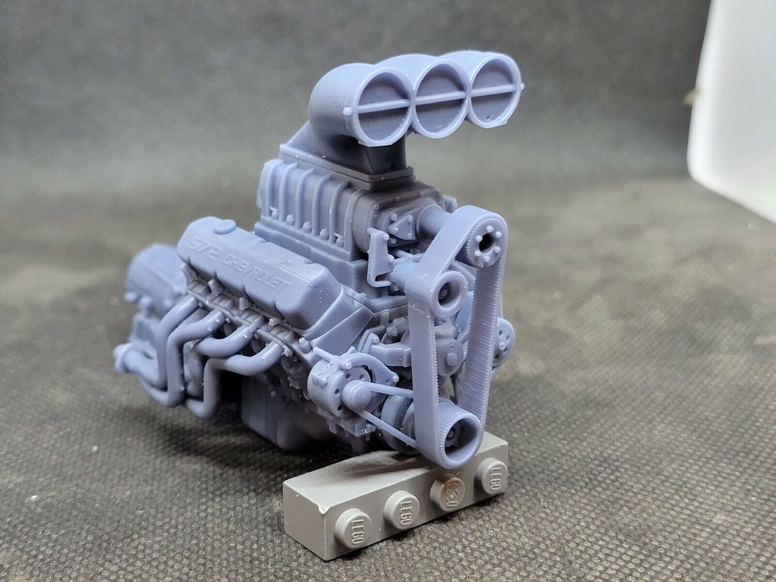 Blown 572 BBC model engine resin 3D printed 1:24-1:8 scale