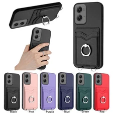 For MOTO G Power 2024 X50 Ultra Luxury Leather Card Slot Wallet Ring Stand Case