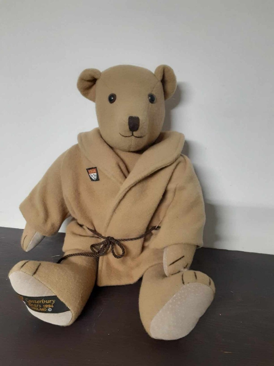 brown bear dressing gown Canterbury Bears - 1994 RARE Color:Tailored Navy
