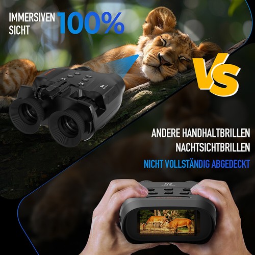 GTMEDIA Nachtsichtgerät Infrarot-Fernglas Digitales Zoom Jagd Teleskop Tag/Nacht - Bild 21 von 24