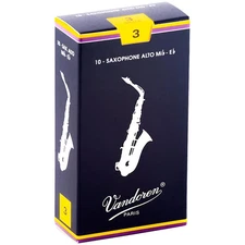 Vandoren Alto Saxophone Reeds Strength 3 Box of 10