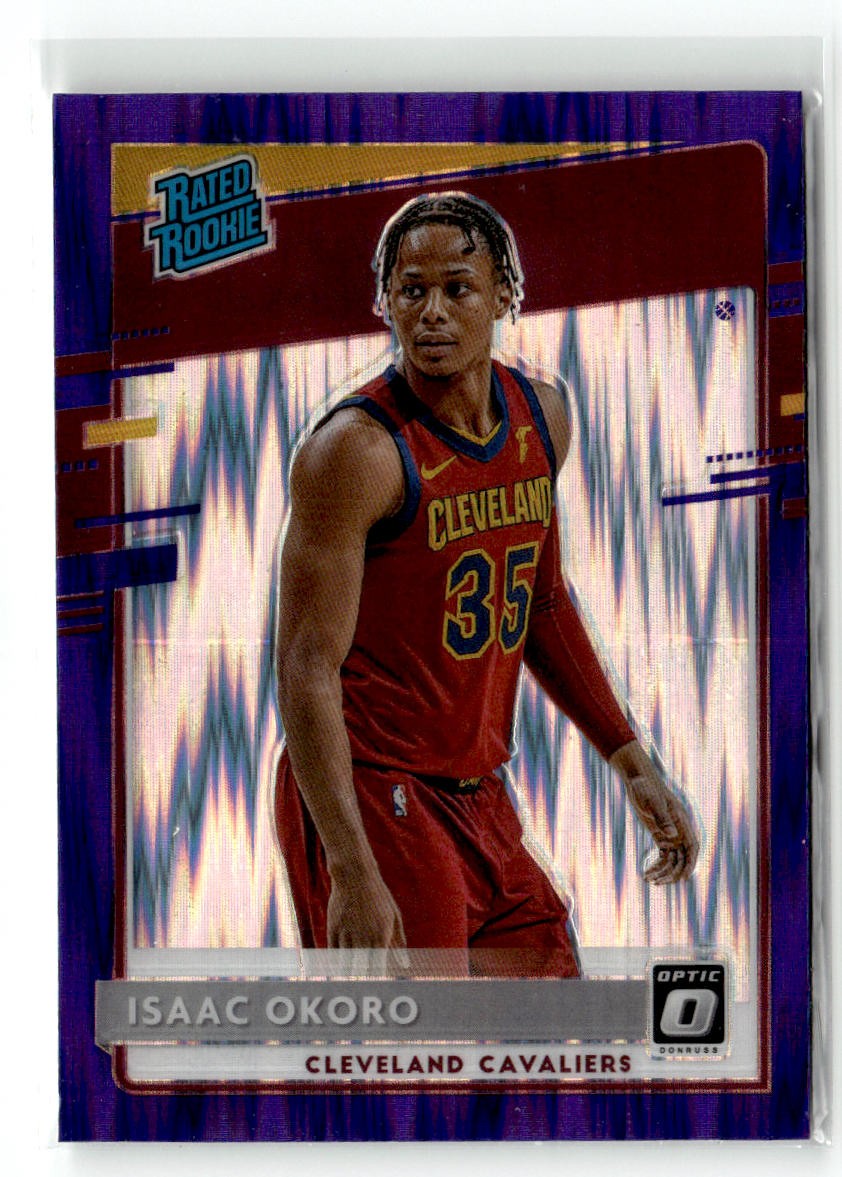 2020-21 Donruss Optic #155 Isaac Okoro Purple Shock