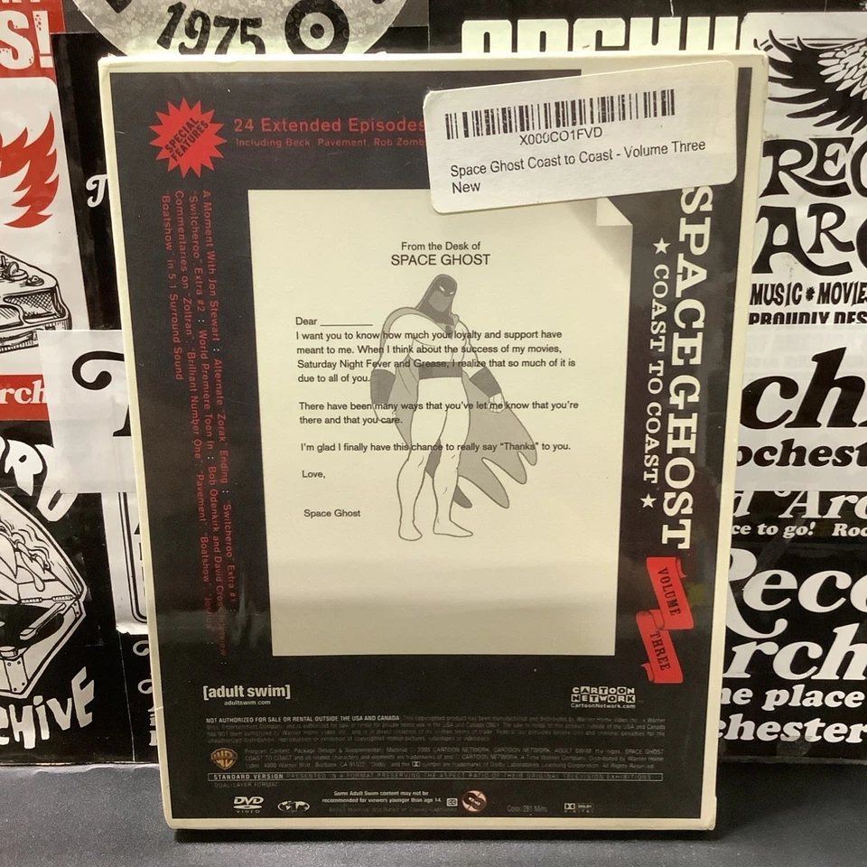 Space Ghost Coast To Coast- Volume Three (DVD, REGION 1) (BRAND NEW, SEALED) - Image 2 of 2