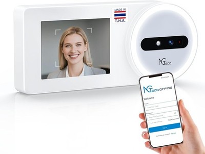 *NEW* NGTeco TC5 Face Recognition Employee Time Clock 2.4G WiFi iOS/Android