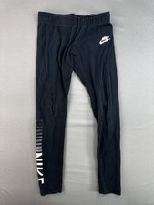 Nike Youth Leg A See Leggings Pants 806375-010 Black Girls Size Small