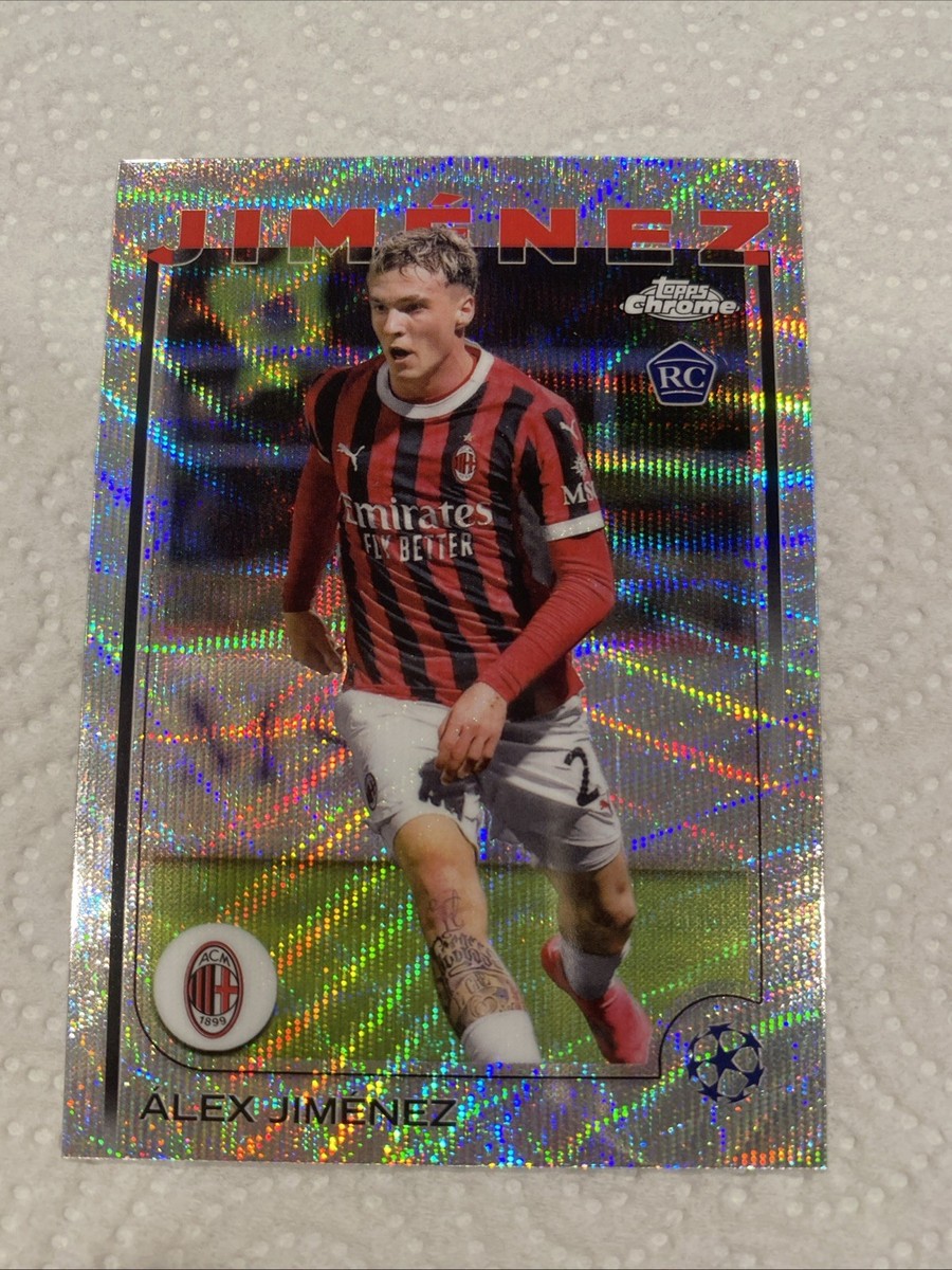 2024-25 Topps Chrome UEFA Alex Jimenez Wave Refractor Rookie